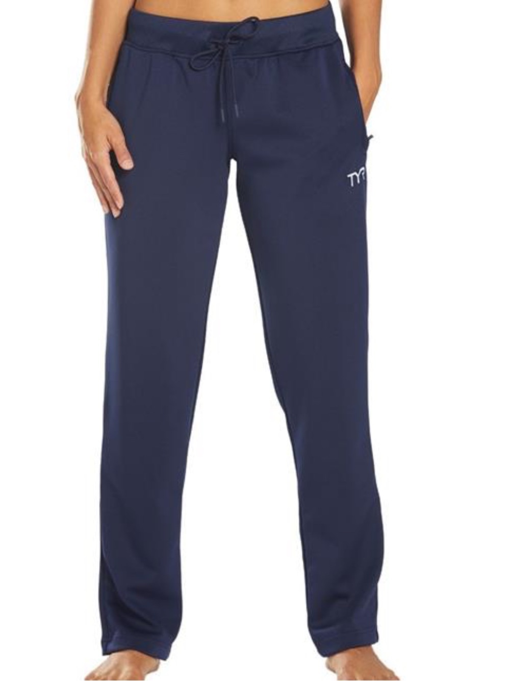 TYR Blue Slim Track Athletic Workout Pants